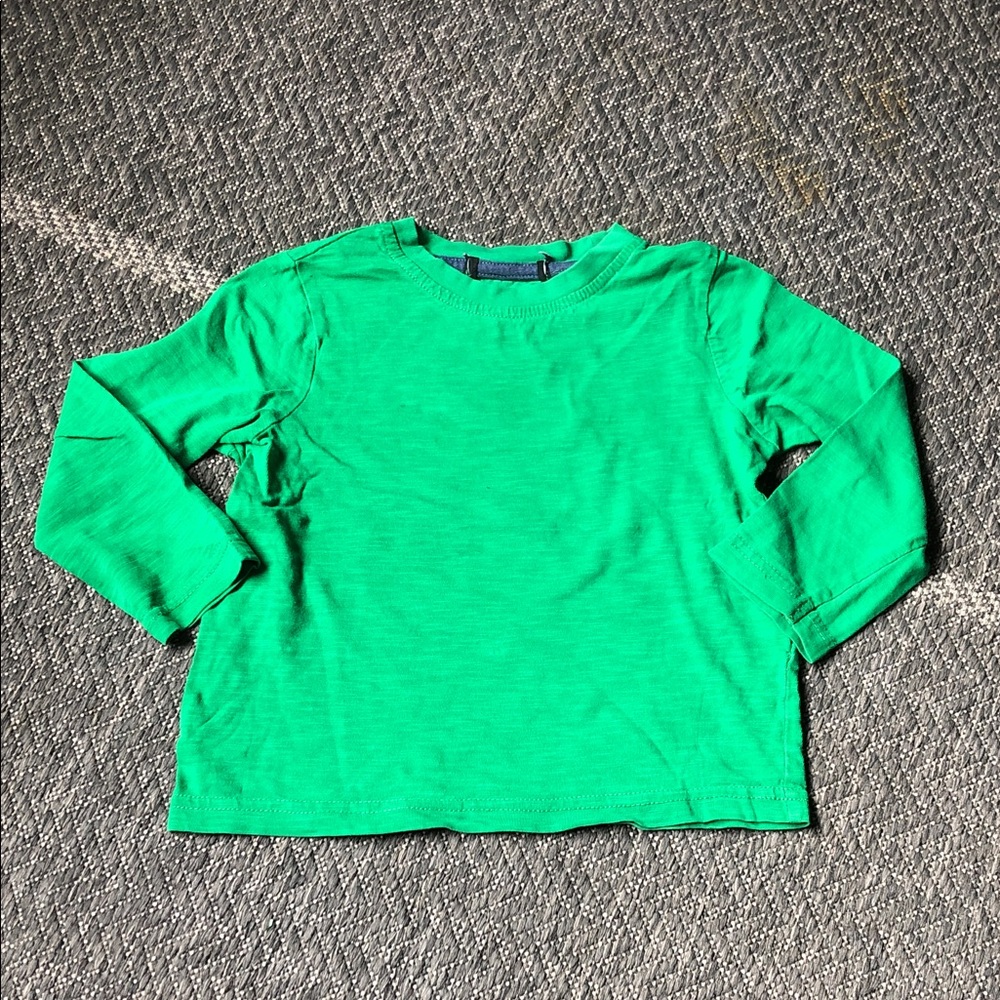 Bright Green Long-Sleeve Crewneck Tee